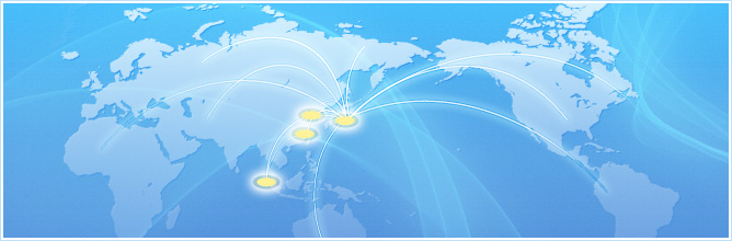 世界地図:海外拠点イメージ